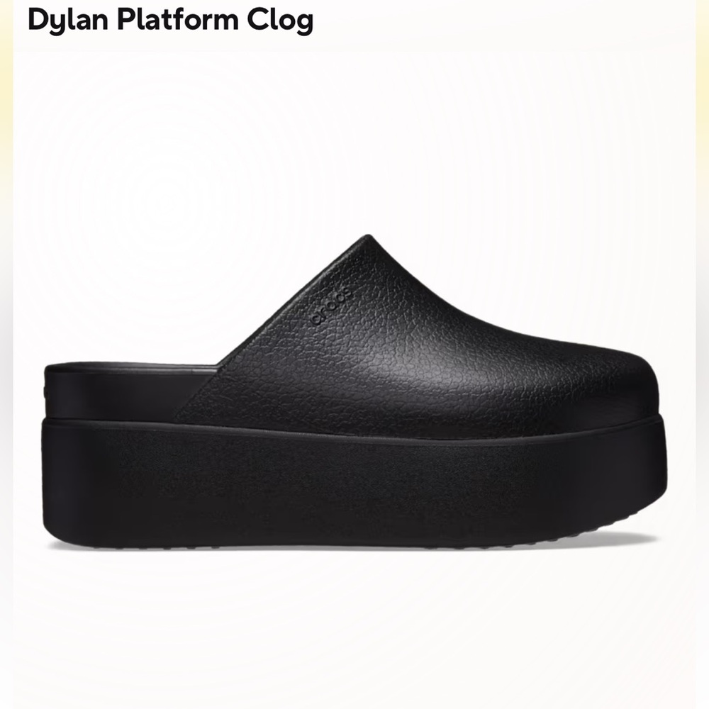 Dylan Black Platform Clogs NWT - image 1